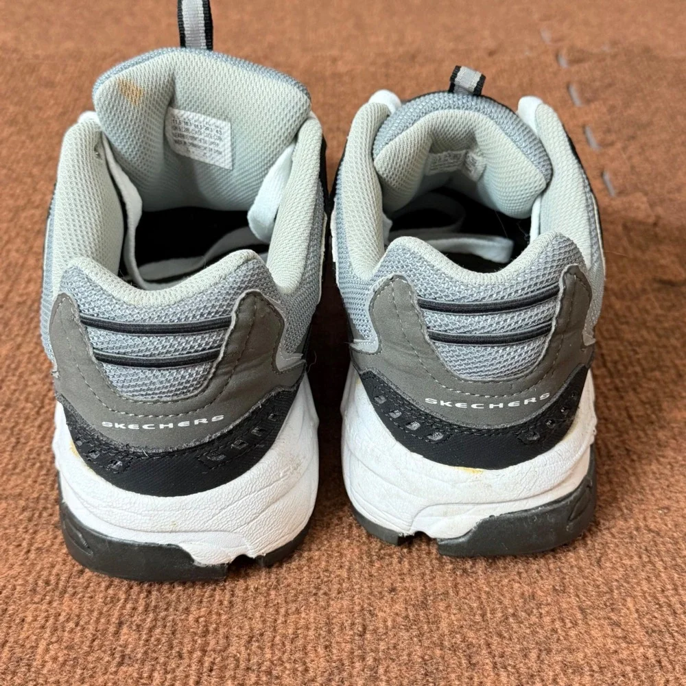Skechers Sport Energy After Burn Mens‎ 11.5 Charcoal Black Sneaker 51286 CCBK B+